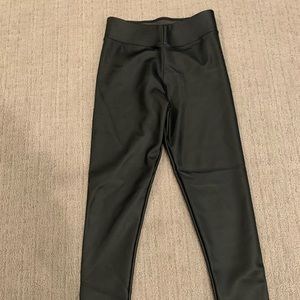 Leatherette pants size small